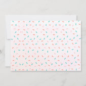 Donut Sweet One Birthday Party Photo 1st Birthday 招待状 (裏面)