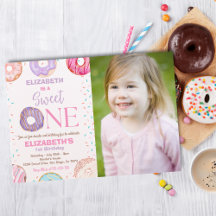 Donut Sweet One Birthday Party Photo 1st Birthday