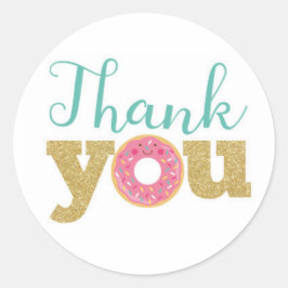 Donut Thank You Labels, Donut Sticker ラウンドシール