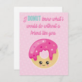 Donut Valentine's Day Card classroomカード シーズンカード (正面/裏面)