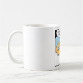 Donut wonders if coffee dripped. コーヒーマグカップ (左)