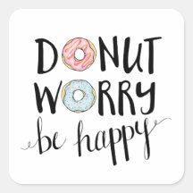 Donut Worry Be Happyスタンプ