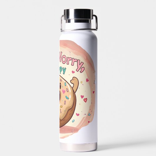 🍩 Donut Worry, Be Happy ☕ ウォーターボトル (背面)