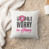 Donut Worry be Happy クッション (ブランケット)