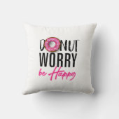 Donut Worry be Happy クッション (裏面)