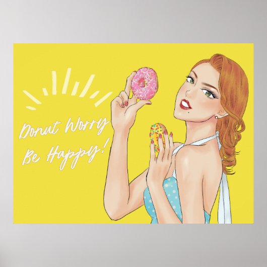 Donut Worry, Be Happy ポスター (正面)