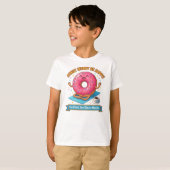 Donut Worry Be Happy – マインドフルなスイーツTシャツ Tシャツ (正面フル)