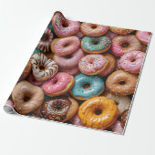 Donut Wrapping Paper ラッピングペーパー (アンロールド)