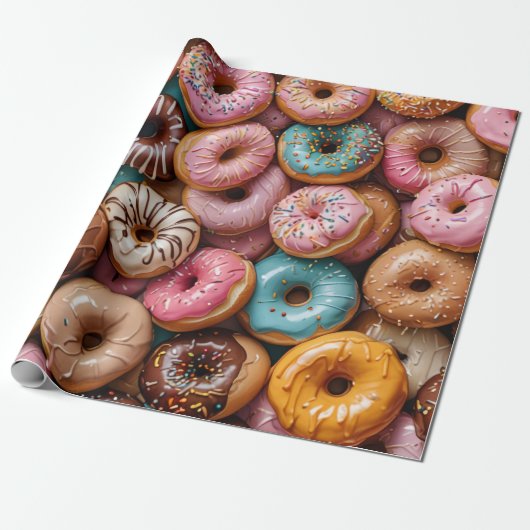 Donut Wrapping Paper ラッピングペーパー (アンロールド)