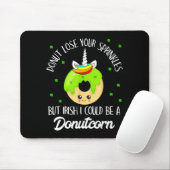 Donutcorn Funny Cute Donut Unicorn Irish St Patric マウスパッド (マウス)