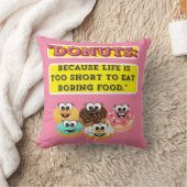 DONUTS、人生は退屈するには短すぎるた食べめ クッション (ブランケット)