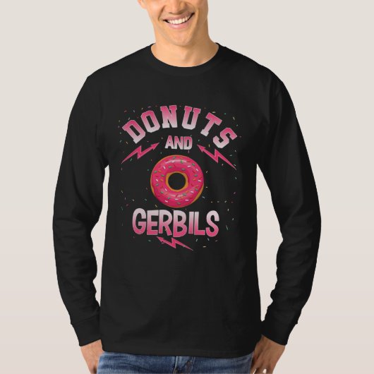 Donuts And GERBILS  Doughnut GERBIL Tシャツ (正面)