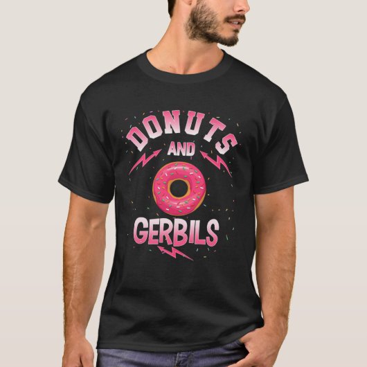 Donuts And GERBILS  Doughnut GERBIL Tシャツ (正面)