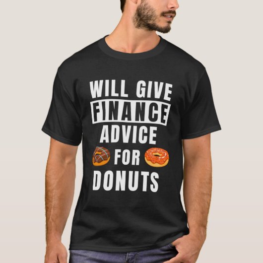 Donuts Bank Invest Expert Bankの財務アドバイス Tシャツ (正面)