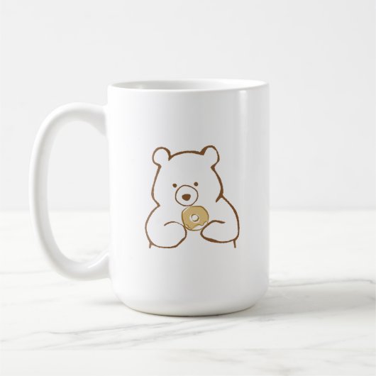 Donuts, Bears, and Me コーヒーマグカップ (左)