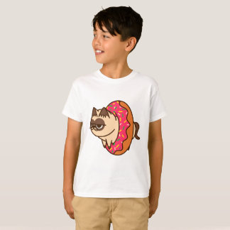 Donuts Cats  pink Tシャツ