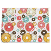 Donuts Colorful Pattern ラージペーパーバッグ (正面)