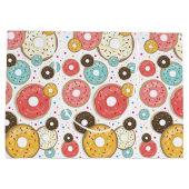 Donuts Colorful Pattern ラージペーパーバッグ (裏面)