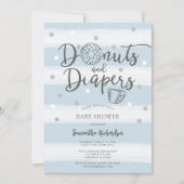 Donuts & Diapers Baby Shower Invitation 招待状 (正面)