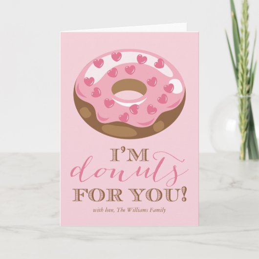 Donuts For You Valentine's Dayカード シーズンカード (正面)
