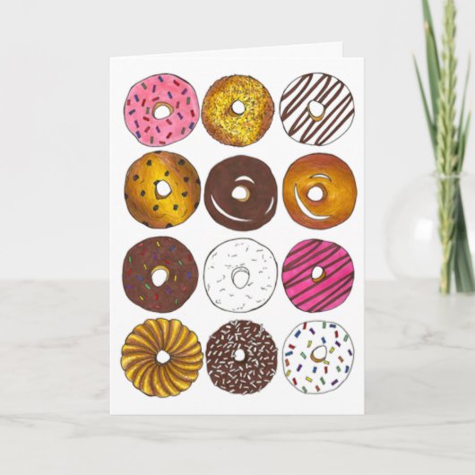Donuts for You Valentine's Dayドーナツ料理 シーズンカード (正面)