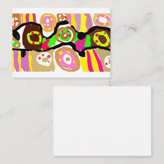 Donuts fun ノートカード (正面/裏面)