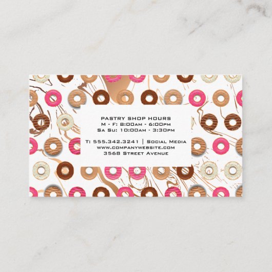 Donuts on Table | Bakery 名刺 (裏面)