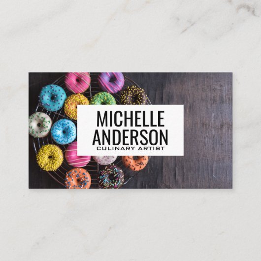 Donuts on Table | Bakery 名刺 (正面)