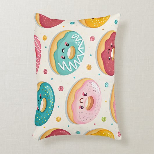 Donuts Pattern アクセントクッション (正面(垂直))