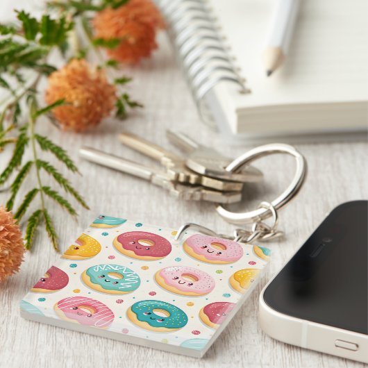 Donuts Pattern キーホルダー (正面右)