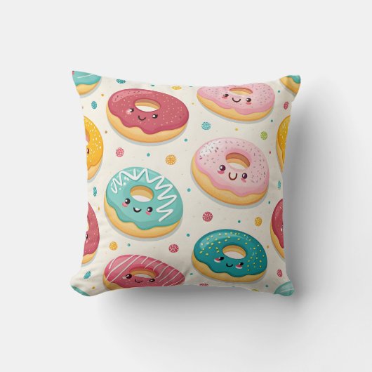 Donuts Pattern クッション (正面)