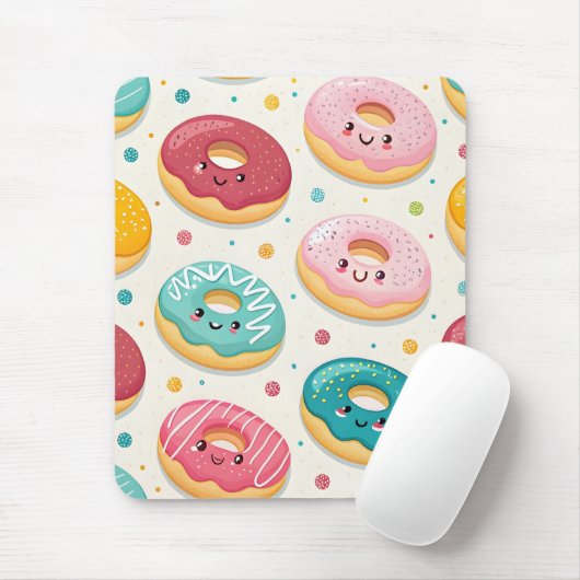 Donuts Pattern マウスパッド (マウス)