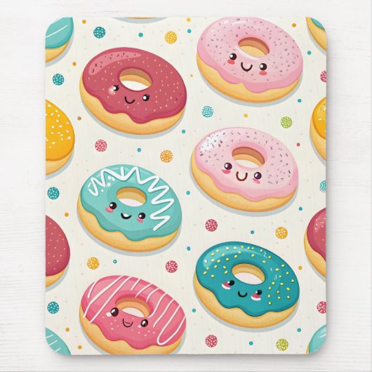 Donuts Pattern マウスパッド (正面)