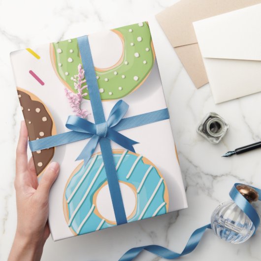 Donuts Pattern ラッピングペーパー (ギフト)