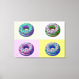 Donuts Retro Style Pop Art  キャンバスプリント