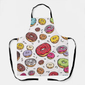 Donuts seamless pattern エプロン (正面)