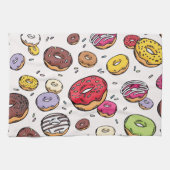 Donuts seamless pattern キッチンタオル (横)
