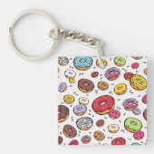 Donuts seamless pattern キーホルダー (正面)