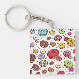 Donuts seamless pattern キーホルダー