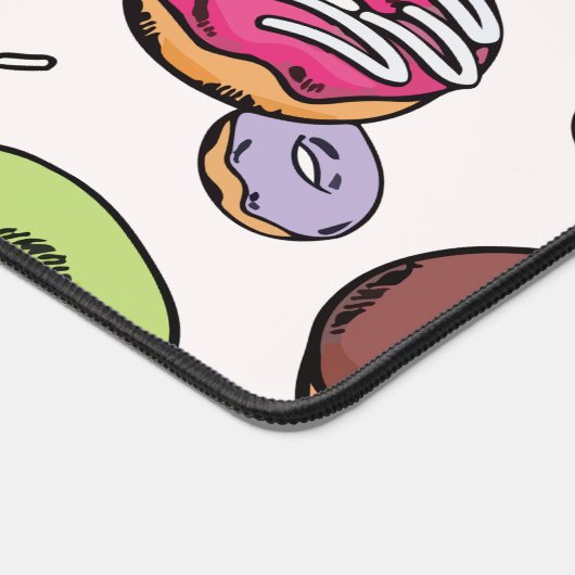 Donuts seamless pattern デスクマット (コーナー)
