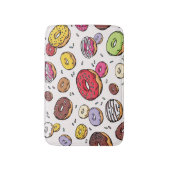 Donuts seamless pattern バスマット (正面縦)