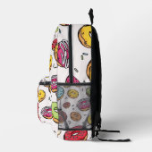 Donuts seamless pattern プリントバックパック (右)