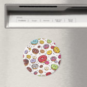 Donuts seamless pattern マグネット (インサイチュ (食洗機))