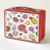 Donuts seamless pattern メタルランチボックス (裏面)