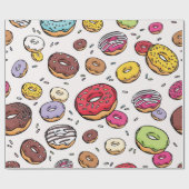 Donuts seamless pattern ラッピングペーパー (フラット)