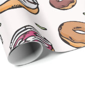 Donuts seamless pattern ラッピングペーパー (ロールコーナー)