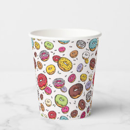 Donuts seamless pattern 紙コップ