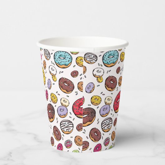 Donuts seamless pattern 紙コップ (右)