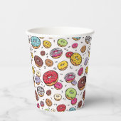Donuts seamless pattern 紙コップ (正面)