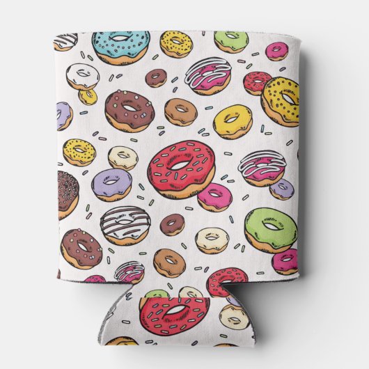 Donuts seamless pattern 缶クーラー (裏面)